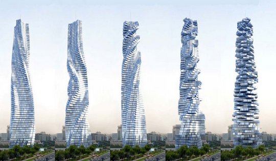 Концепт вращающегося здания в Дубае