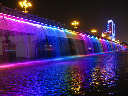 Мост "Фонтан радуги" (Banpo Bridge)