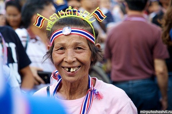 Фотографии протестов в Бангкоке