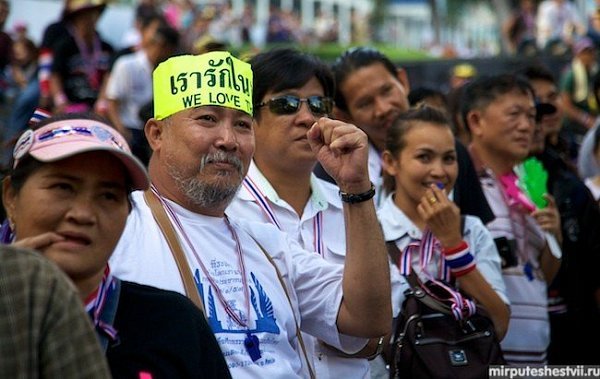 Фотографии протестов в Таиланде