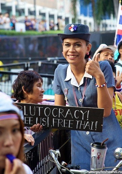 Фотографии протестов в Бангкоке