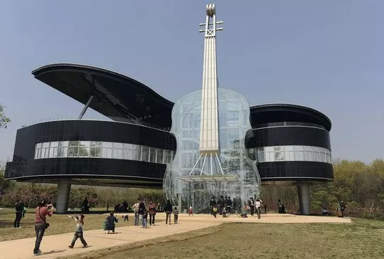 Музыкальный дом в китайском городе Хунань.