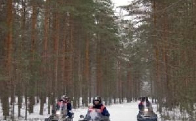 Тур на снегоходах по Карелии